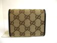 Photo2: GUCCI Beige GG Canvas Business Card Credit Card Holder #a604 (2)