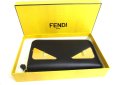 Photo12: FENDI Bugs Metal Black Leather Round Zip Long Wallet #a613