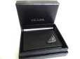 Photo12: PRADA Saffiano Black Leather Coin Case Purse #a614