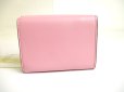 Photo2: FENDI ROMA Pink Leather Trifold Wallet Compact Wallet #a617 (2)