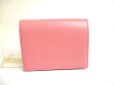 Photo2: PRADA Saffiano Multicolor Pink Leather Bifold Wallet Compact Wallet #a618 (2)