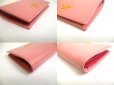 Photo7: PRADA Saffiano Multicolor Pink Leather Bifold Wallet Compact Wallet #a618