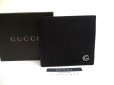 Photo1: GUCCI Double G Black Leather Bifold Wallet Compact Wallet #a630 (1)