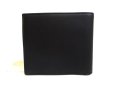 Photo2: GUCCI Double G Black Leather Bifold Wallet Compact Wallet #a630 (2)