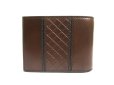 Photo2: BOTTEGA VENETA Intrecciato Brown Leather Bifold Wallet Compact Wallet #a631 (2)