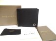 Photo1: BVLGARI Black Leather Bifold Wallet Compact Wallet #a633 (1)