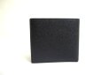 Photo2: BVLGARI Black Leather Bifold Wallet Compact Wallet #a633 (2)