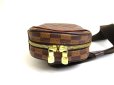 Photo6: LOUIS VUITTON Special Order Damier Brown Leather Belt Bag Gange #a634