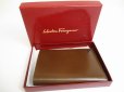 Photo12: Salvatore Ferragamo Brown Leather ID Cover Passport Holder Card Holder #a635