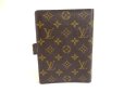 Photo2: LOUIS VUITTON Monogram Document Holders Medium Ring Agenda Cover #a649 (2)