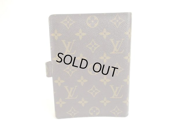 Photo2: LOUIS VUITTON Monogram Document Holders Medium Ring Agenda Cover #a649