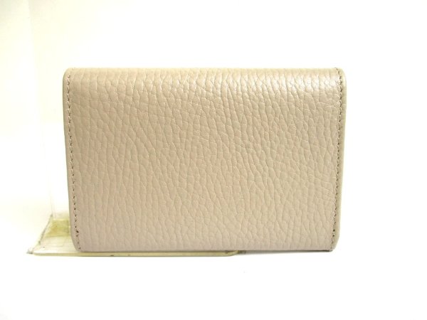 Photo2: GUCCI Double G Beige Yellow Leather Business Card Credit Card Holder #a651