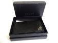 Photo12: PRADA Black Saffiano Triang Leather Card Case Card Holder #a656