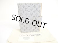 LOUIS VUITTON Monogram Mini Blue Document Holders Small Ring Agenda Cover #a663