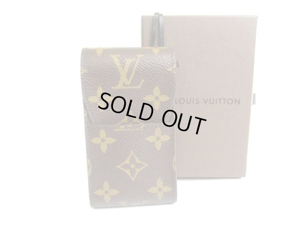 Photo1: LOUIS VUITTON Monogram Leather Brown Cigarette Cases #a667