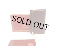 Cartier Must de Cartier Bordeaux Leather 6 Pics Key Chain #a684