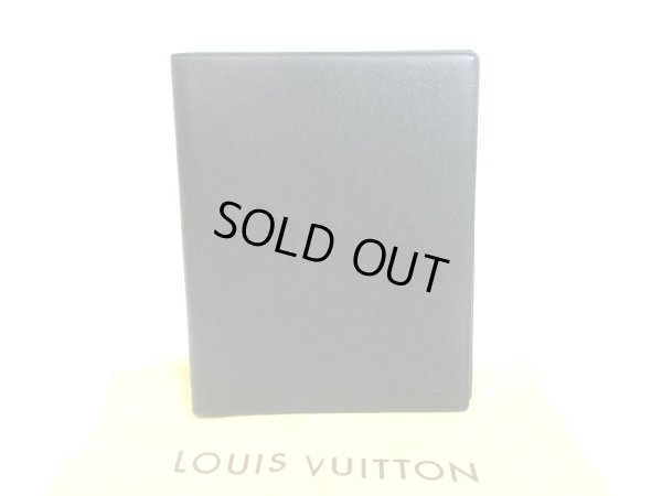 Photo1: LOUIS VUITTON Taiga Episea Leather Desk Agenda Cover A5 #a685