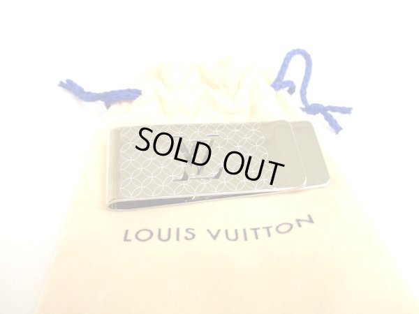 Photo1: LOUIS VUITTON Stainless Steel Champs Elysees Bill Money Clip #a697