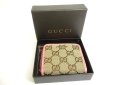 Photo12: GUCCI Biege GG Canvas Pink Leather Mini Coin Purse #a702