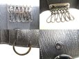Photo9: Salvatore Ferragamo Black Leather Silver H/W 6Pics Key Case #a704