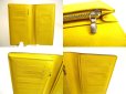 Photo8: LOUIS VUITTON Yellow Taiga Leather Long Wallet Portefeuille Brazza #a711