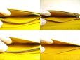 Photo9: LOUIS VUITTON Yellow Taiga Leather Long Wallet Portefeuille Brazza #a711