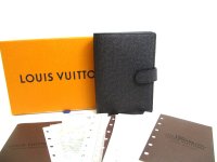 LOUIS VUITTON Taiga Ardoise Leather Small Ring Agenda Cover #a722
