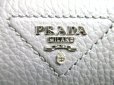 Photo10: PRADA Black Leather Large Round Zip Long Wallet #a725