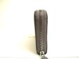 Photo4: PRADA Black Leather Large Round Zip Long Wallet #a725