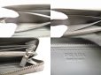 Photo9: PRADA Black Leather Large Round Zip Long Wallet #a725
