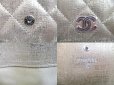 Photo10: CHANEL Champagne Gold Fabric Flap Long Wallet Purse #a728