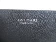 Photo10: BVLGARI Black Grain Calf Leather Business Card Case Card Holder #a731
