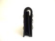 Photo4: JIMMY CHOO Plastic Starts Navy Blue Leather Credit Card Business Card Holder AYDEN #a733
