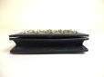 Photo5: JIMMY CHOO Plastic Starts Navy Blue Leather Credit Card Business Card Holder AYDEN #a733