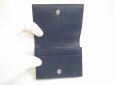 Photo8: JIMMY CHOO Plastic Starts Navy Blue Leather Credit Card Business Card Holder AYDEN #a733