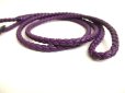 Photo2: BOTTEGA VENETA Intrecciato Puple Leather Necklace Strap #a734 (2)