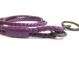 Photo4: BOTTEGA VENETA Intrecciato Puple Leather Necklace Strap #a734