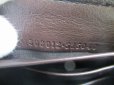 Photo11: GUCCI GG Dark Brown Leather Round Zip Wallet #a735