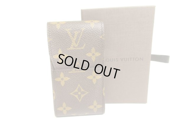 Photo1: LOUIS VUITTON Monogram Leather Brown Cigarette Cases #a736