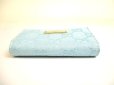 Photo6: GUCCI Light Blue GG Canvas White Leather 6 Pics Key Chain #a738