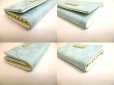 Photo7: GUCCI Light Blue GG Canvas White Leather 6 Pics Key Chain #a738