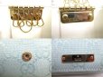 Photo9: GUCCI Light Blue GG Canvas White Leather 6 Pics Key Chain #a738