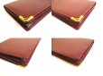 Photo7: Cartier Must de Cartier Bordeaux Leather Bifold Long Wallet #a741