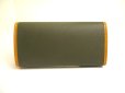 Photo2: HUNTING WORLD Khaki Green Nylon Brown Leather 4 Pics Key Chain #a742 (2)