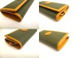 Photo7: HUNTING WORLD Khaki Green Nylon Brown Leather 4 Pics Key Chain #a742