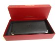 Photo12: Cartier Must de Cartier Black Leather BFlap Bil Wallet #a743