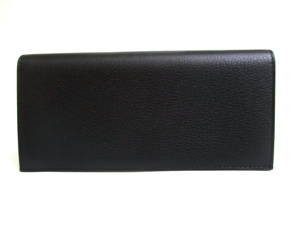 Photo2: Cartier Must de Cartier Black Leather BFlap Bil Wallet #a743