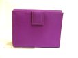 Photo2: PRADA Purple Nylon and Leather Bifold Wallet Purse #a744 (2)