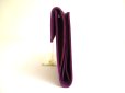 Photo3: PRADA Purple Nylon and Leather Bifold Wallet Purse #a744