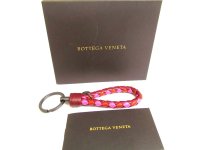 BOTTEGA BENETA Intrecciato Tricolor Leather Key Chain Key Holder #a747